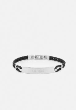 Guess Braided Logo Unisex - Armband - Black