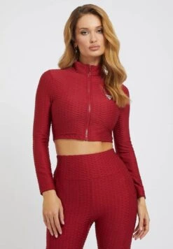 Guess Sweater Met Rits - Rot