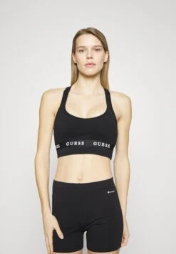 Guess Aline Bra Eco Stretch- Sport-Bh Met Medium Support - Jet Black