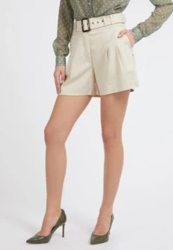 Guess Mit Gürtel - Shorts - Weiß