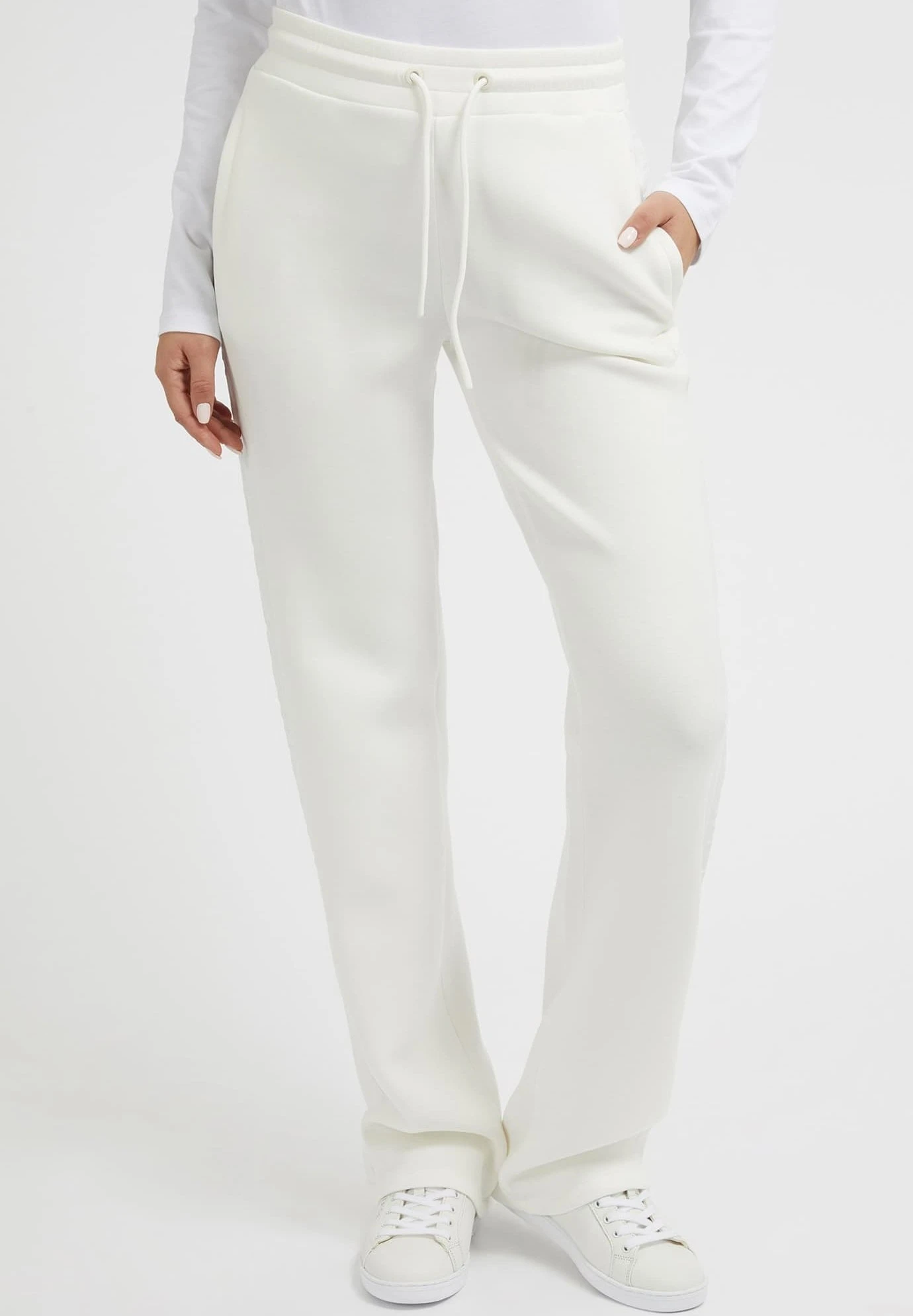 Guess Mit Seitlichem Logo - Trainingsbroek - Weiß