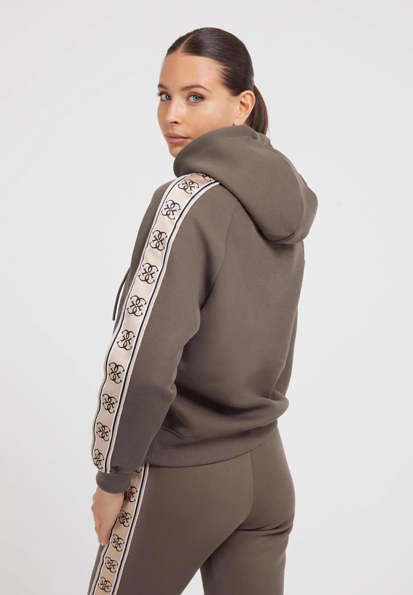 Guess Mit Seitlichem Logo - Hoodie - Braun - Afbeelding 3