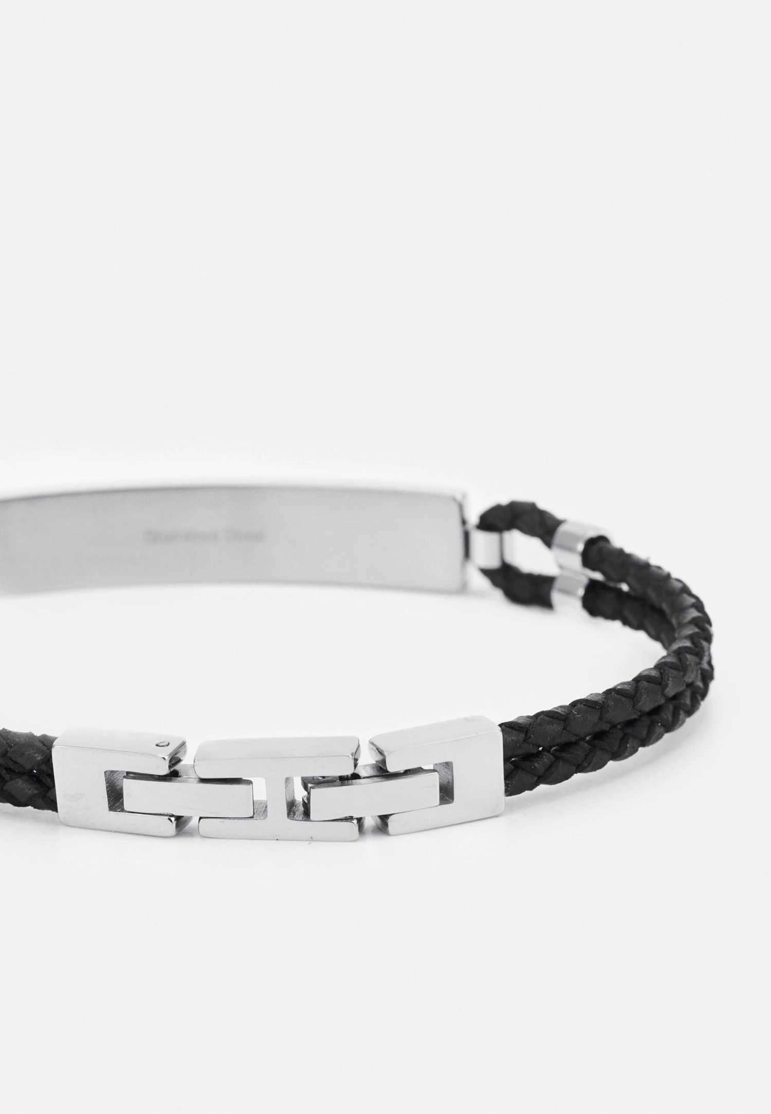 Guess Braided Logo Unisex - Armband - Black - Afbeelding 2