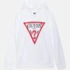 Guess Junior Hooded Active - Hoodie - Pure White