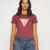 Guess Original Tee - T-Shirt Print - Rouge