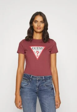 Guess Original Tee - T-Shirt Print - Rouge