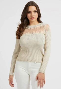 Guess Strass-Details - Trui - Mehrfarbig Braun