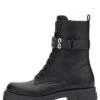 Guess Madox - Enkellaarsjes Met Plateauzool - Black