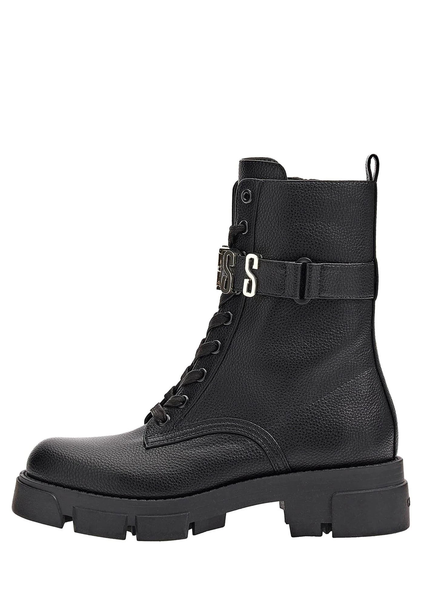 Guess Madox - Enkellaarsjes Met Plateauzool - Black