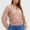 Guess Bestickte - Bomberjacks - Rose