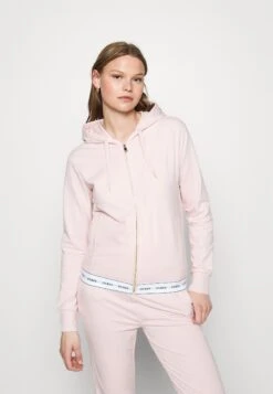 Guess Zip Hoodie - Pyjamashirt - Blush Cotton