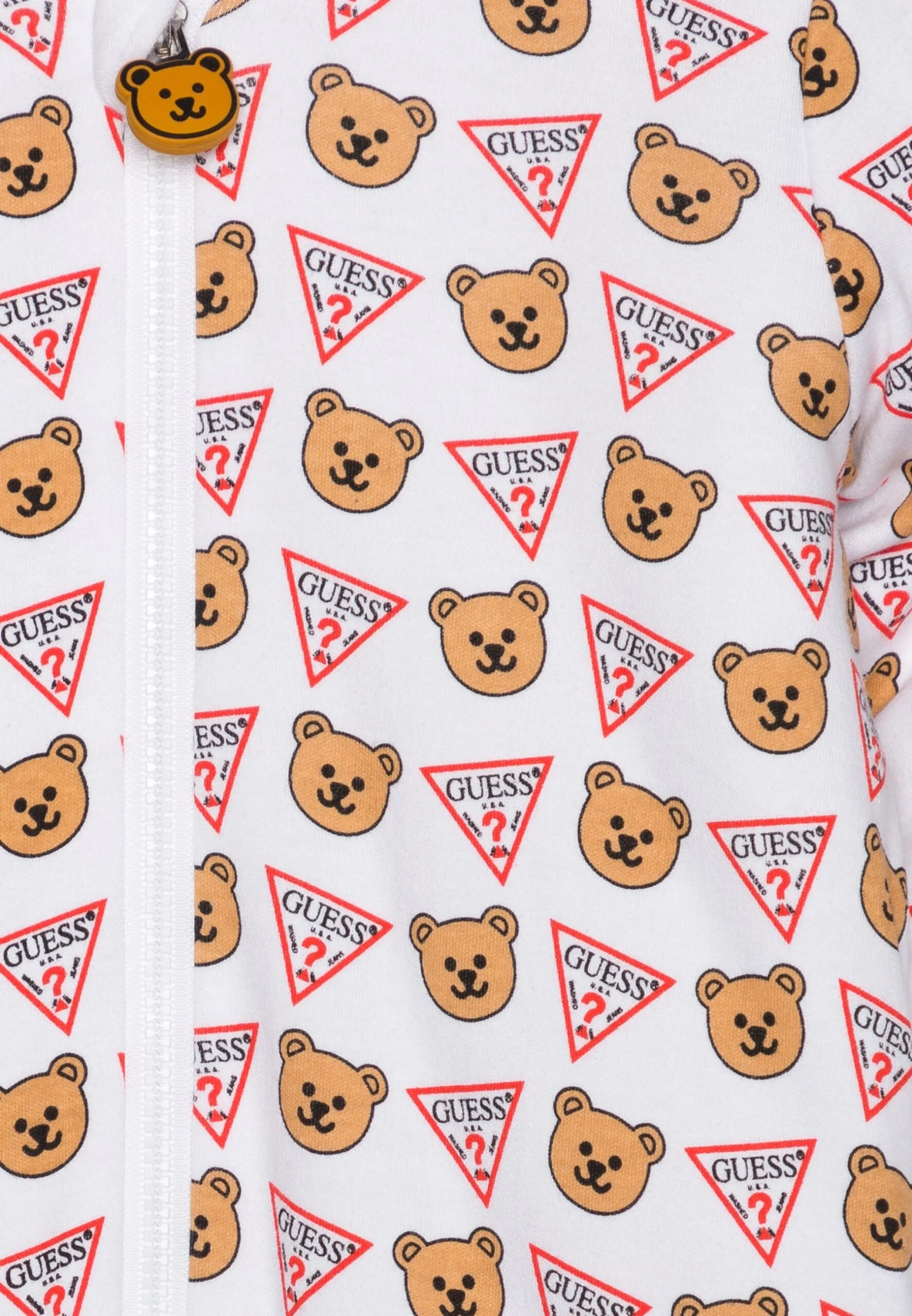 Guess Baby Padded Hooded Unisex - Geboortegeschenk - Pure White - Afbeelding 4