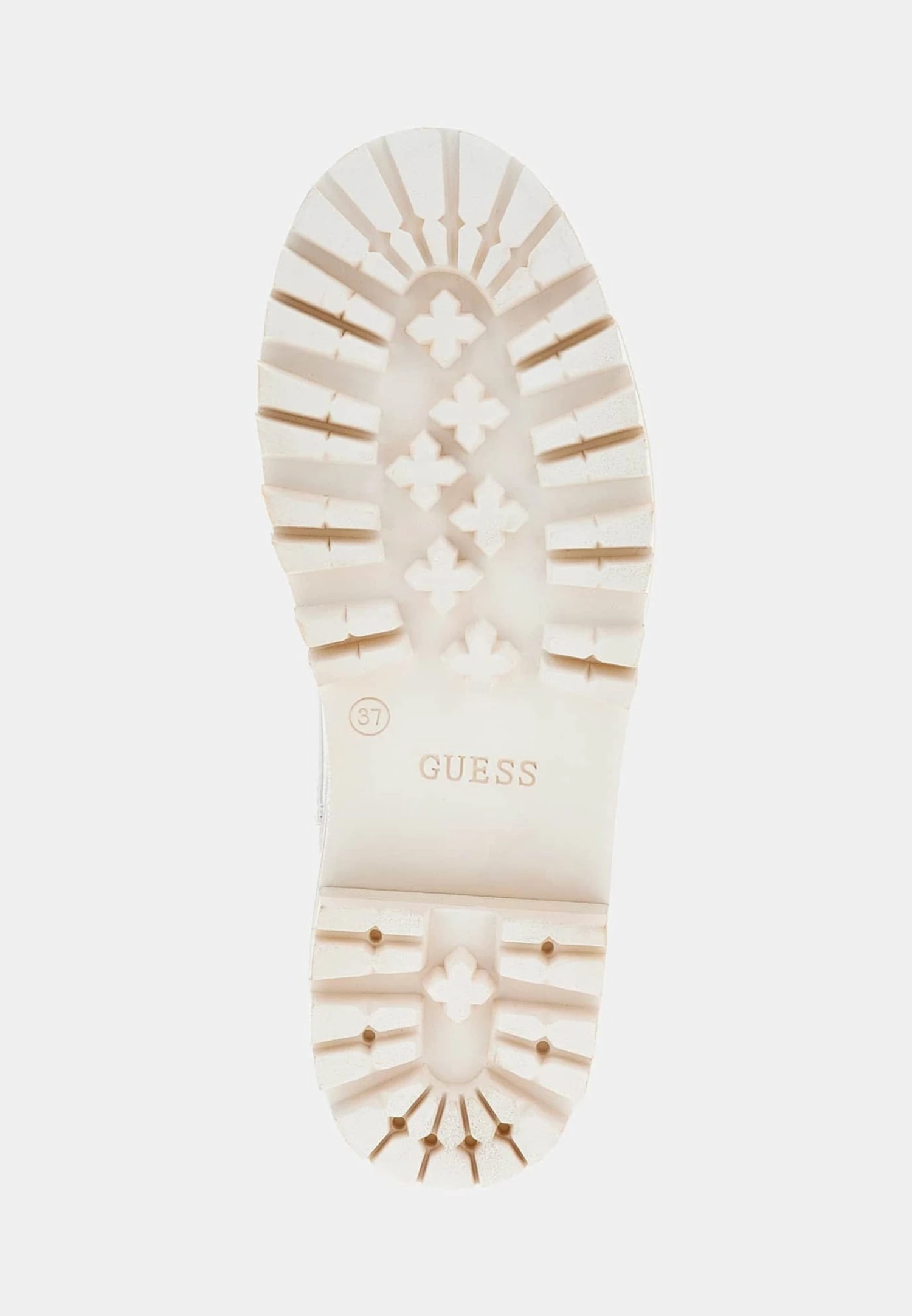 Guess Badae Steppung - Enkellaarsjes Met Plateauzool - Weiß - Afbeelding 5