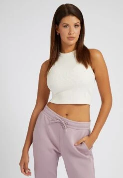 Guess Logo Seitlich - Top - Weiß