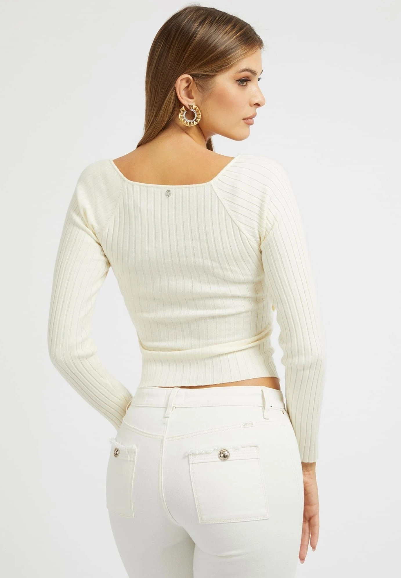 Guess Sabine- Trui - Weiß - Afbeelding 3