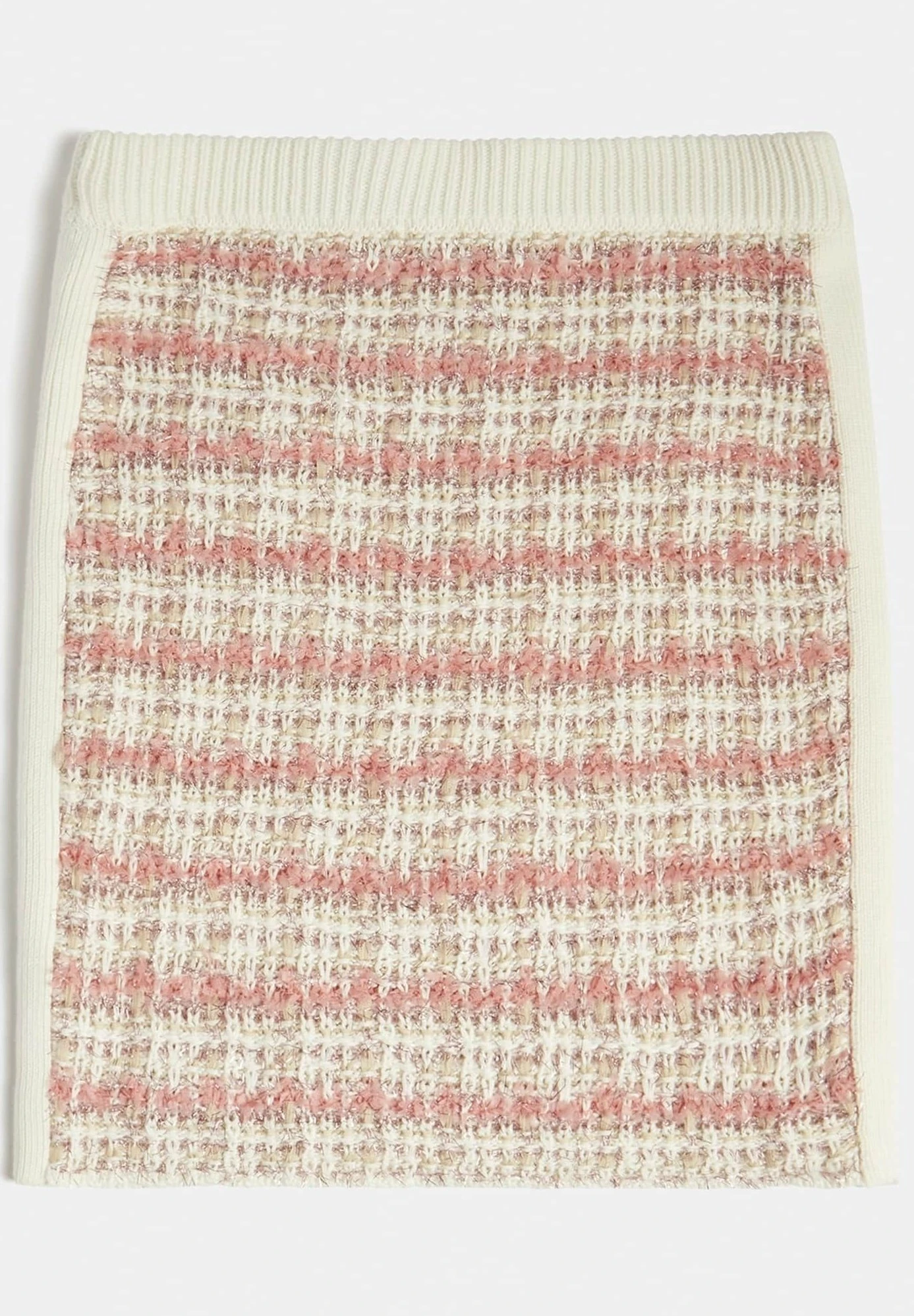 Guess In Tweed-Optik - A-Lijn Rok - Mehrfarbe Rose - Afbeelding 2