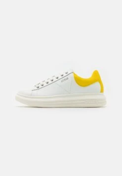 Guess Vibo - Sneakers Laag - White/Yellow
