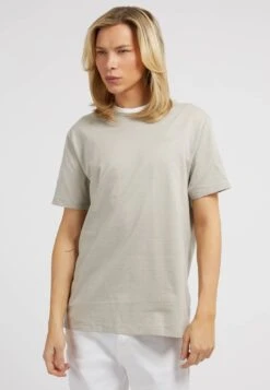Guess Logo Piccolo - T-Shirt Basic - Grigio