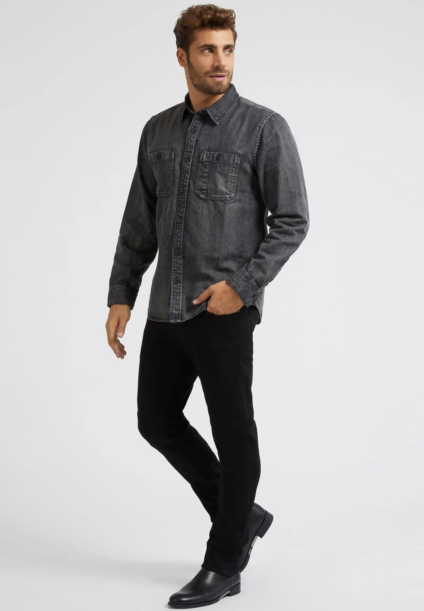 Guess Overhemd - Schwarz - Afbeelding 2