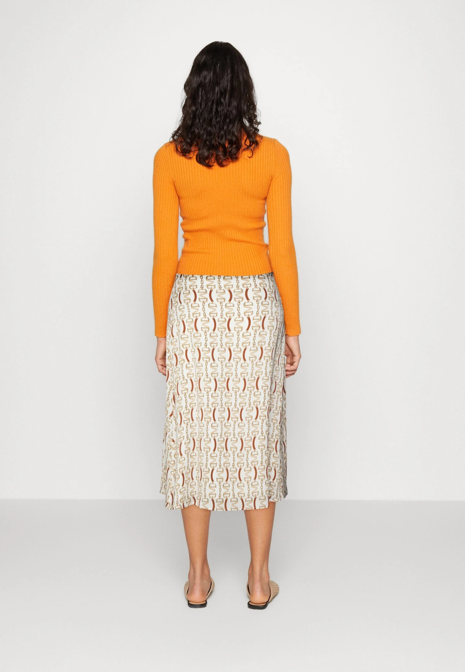Golden Monogram Skirt - Plooirok - White/Gold-Coloured - Afbeelding 3