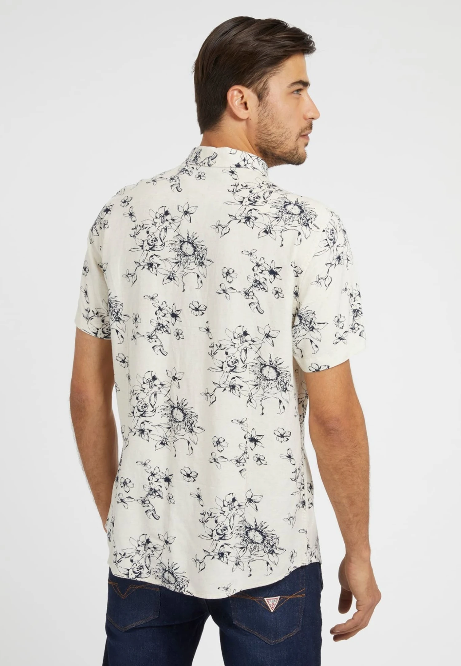 Guess Overhemd - Mehrfarbig Weiß - Afbeelding 3