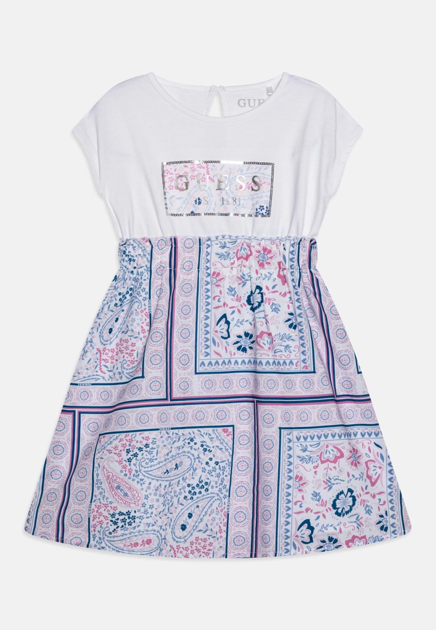 Guess Toddler Mixed Dress - Jerseyjurk - Light Pink