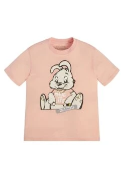 Guess Mit Graffiti Print - T-Shirt Print - Hellrose