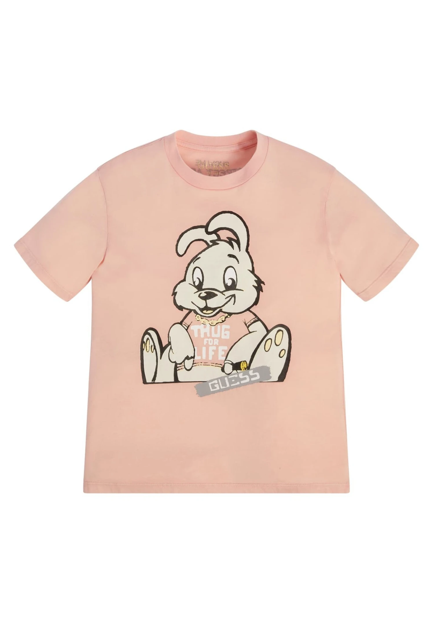 Guess Mit Graffiti Print - T-Shirt Print - Hellrose