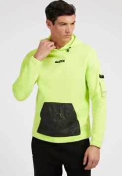 Guess Mit Frontlogo - Hoodie - Grün