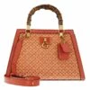 Guess Stephi Bamboo Satchel - Handtas - Orange Logo