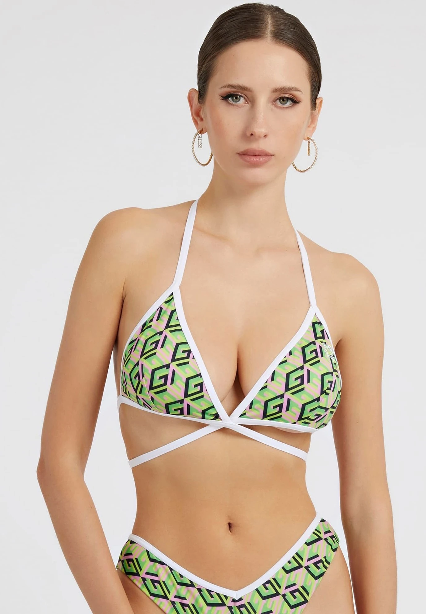 Guess TriangelMit G-Cube-Logo - Bikinitop - Grün