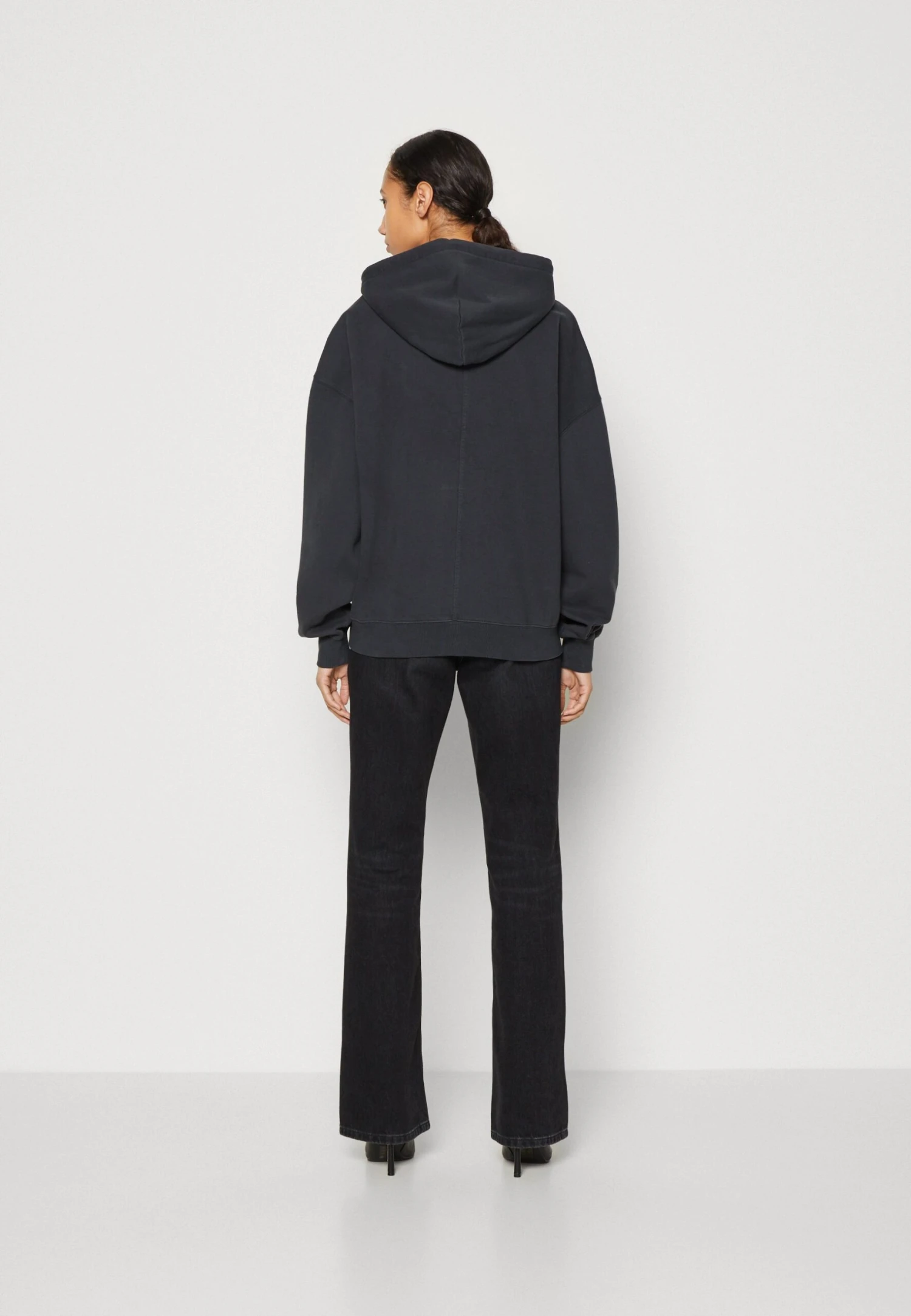 Go Washed Zip Up Hoodi - Sweater Met Rits - Jet Black/Multi - Afbeelding 3