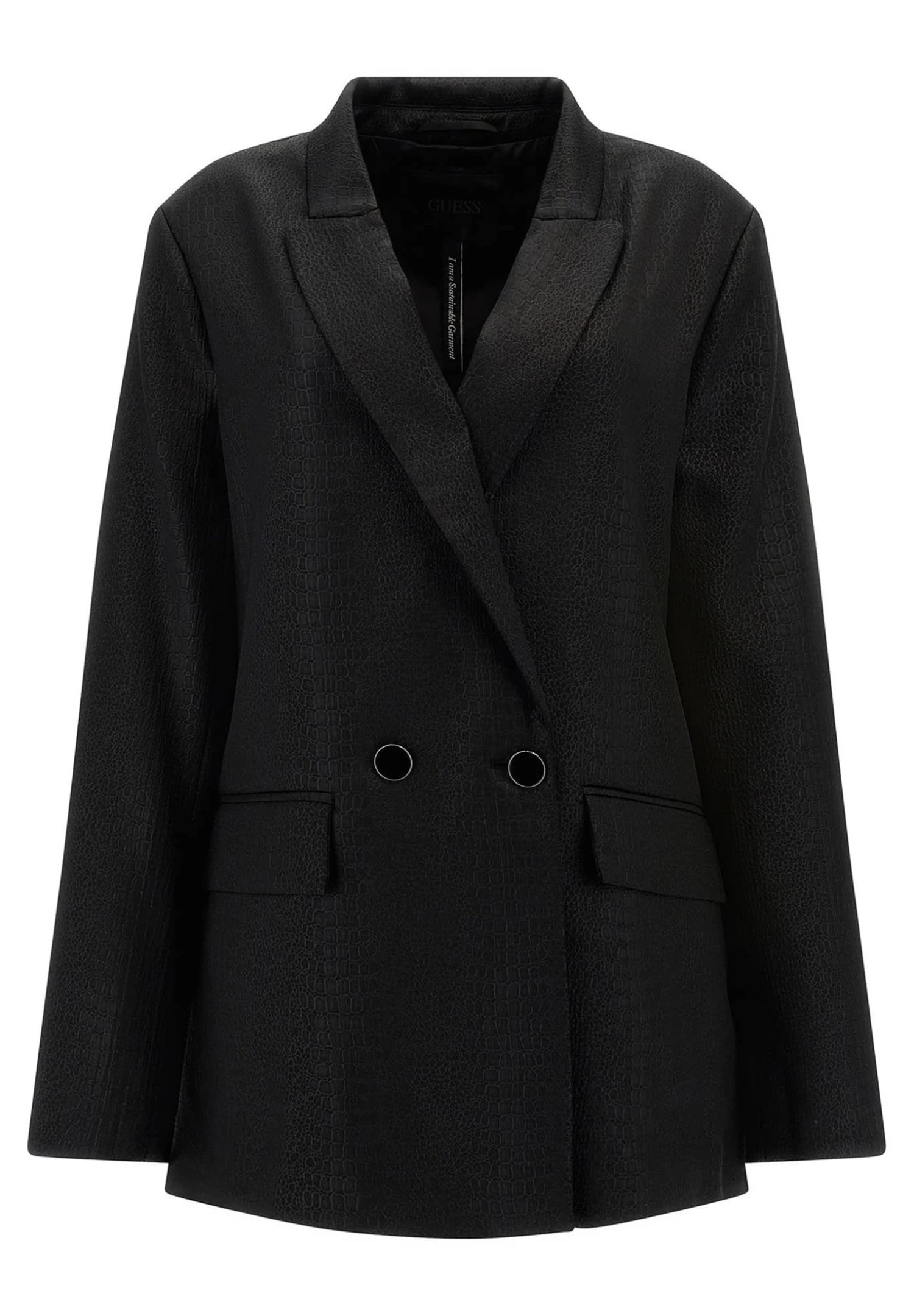 Guess Kroko - Halflange Jas - Schwarz - Afbeelding 4