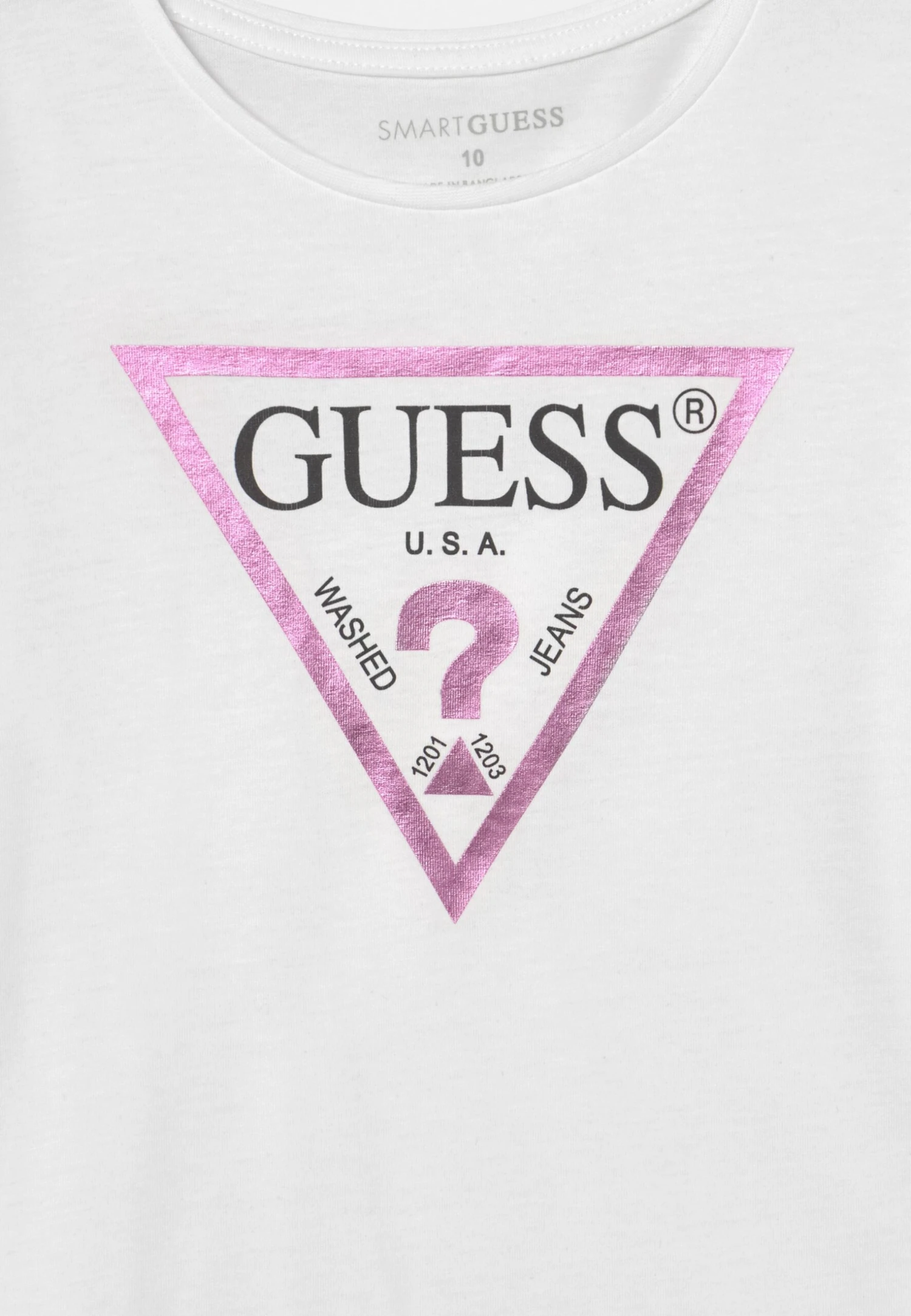 Guess Junior Core - Longsleeve - True White - Afbeelding 3