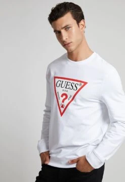 Guess Felpa - Sweater - Weiß