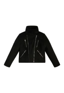 Guess Veloursoptik - Imitatieleren Jas - Schwarz