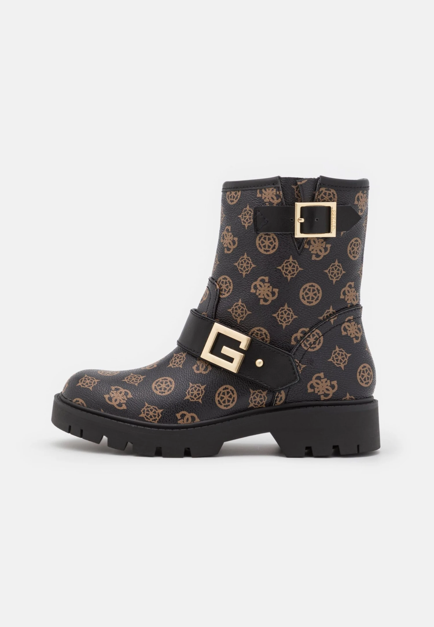 Guess Ragner - Enkellaarsjes Met Plateauzool - Brown/Ocra - Afbeelding 2