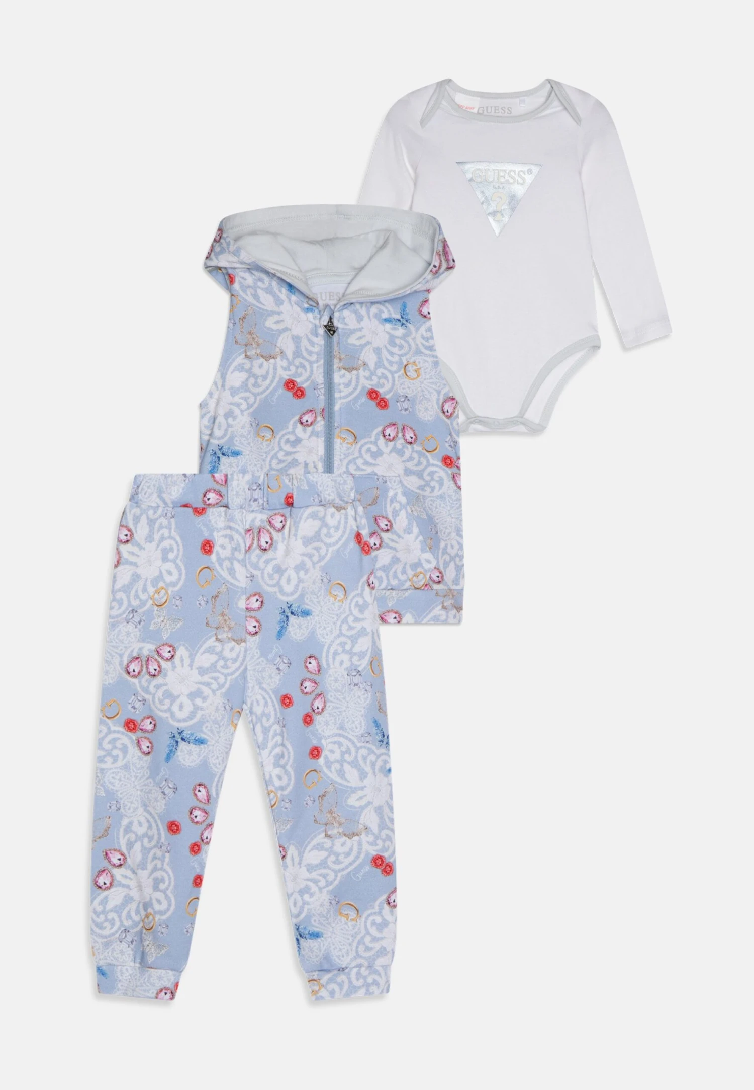 Guess Newborn Pants Set - Bodywarmer - Multi-Coloured