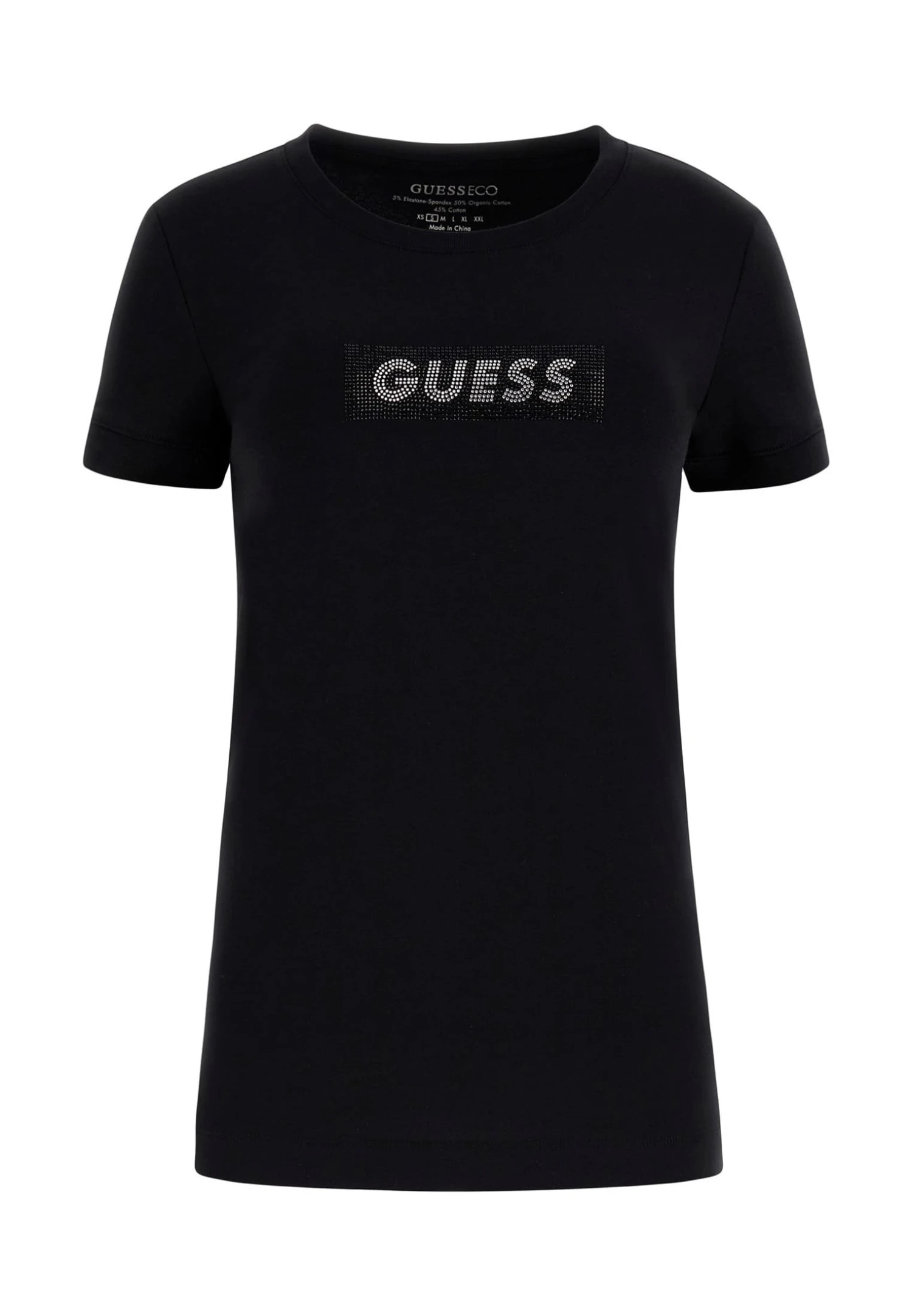 Guess Mit Frontlogo - T-Shirt Print - Schwarz - Afbeelding 4