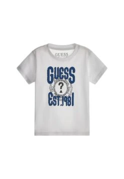 Guess Mit Logo-Print - T-Shirt Print - Weiß