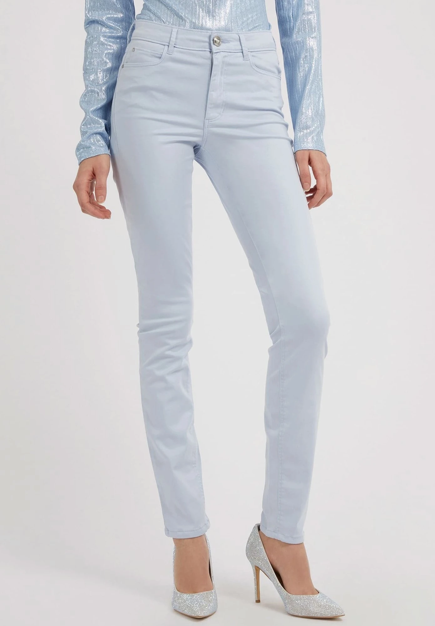 Guess Broek - Taubenblau