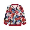 Guess Scuba-Mit Blumenprint - Sweater Met Rits - Gemustert Multicolor