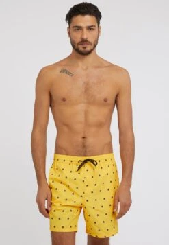 Guess Mit Allover-Print - Zwemshorts - Gelb