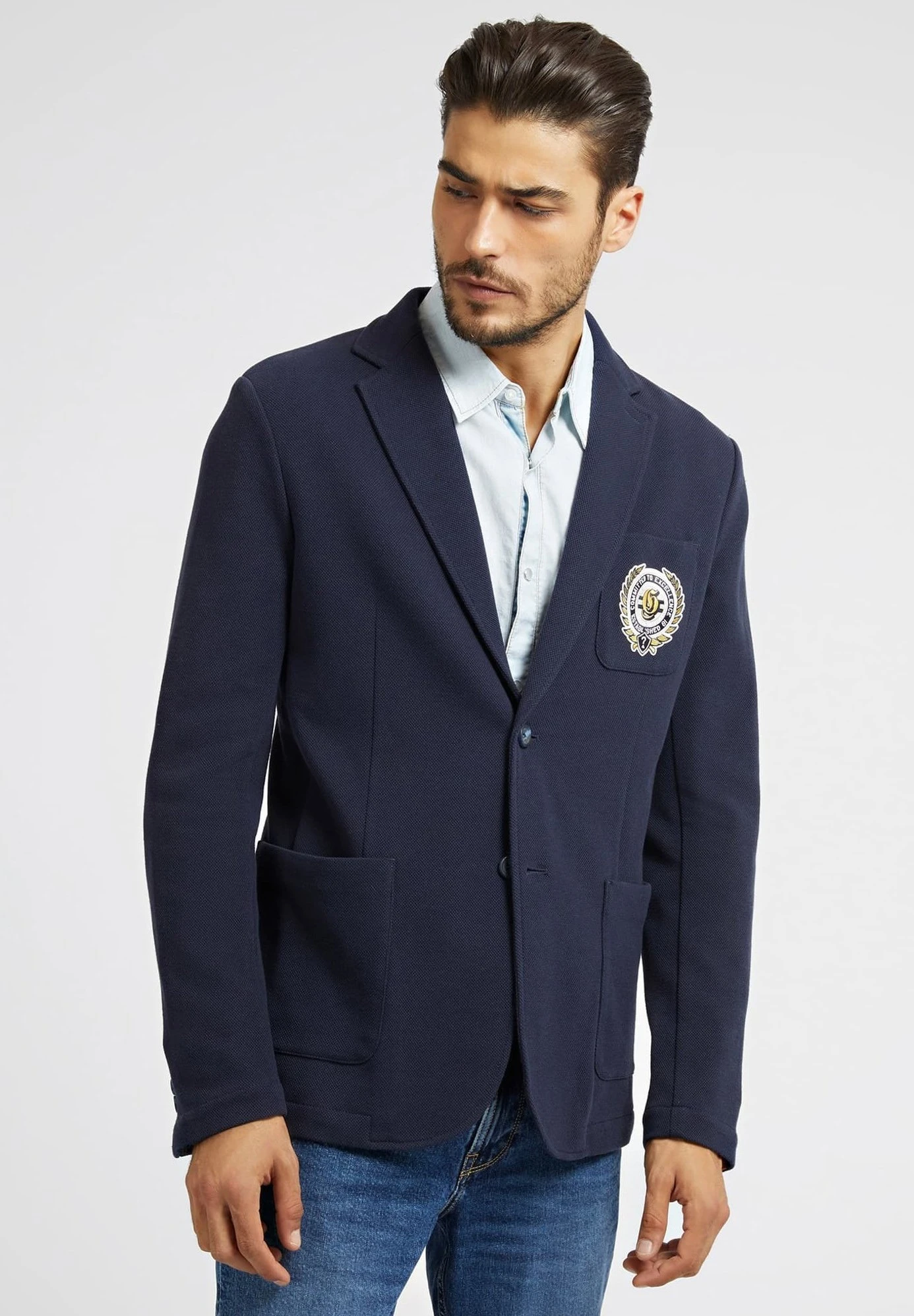 Guess Patch - Blazer - Blau
