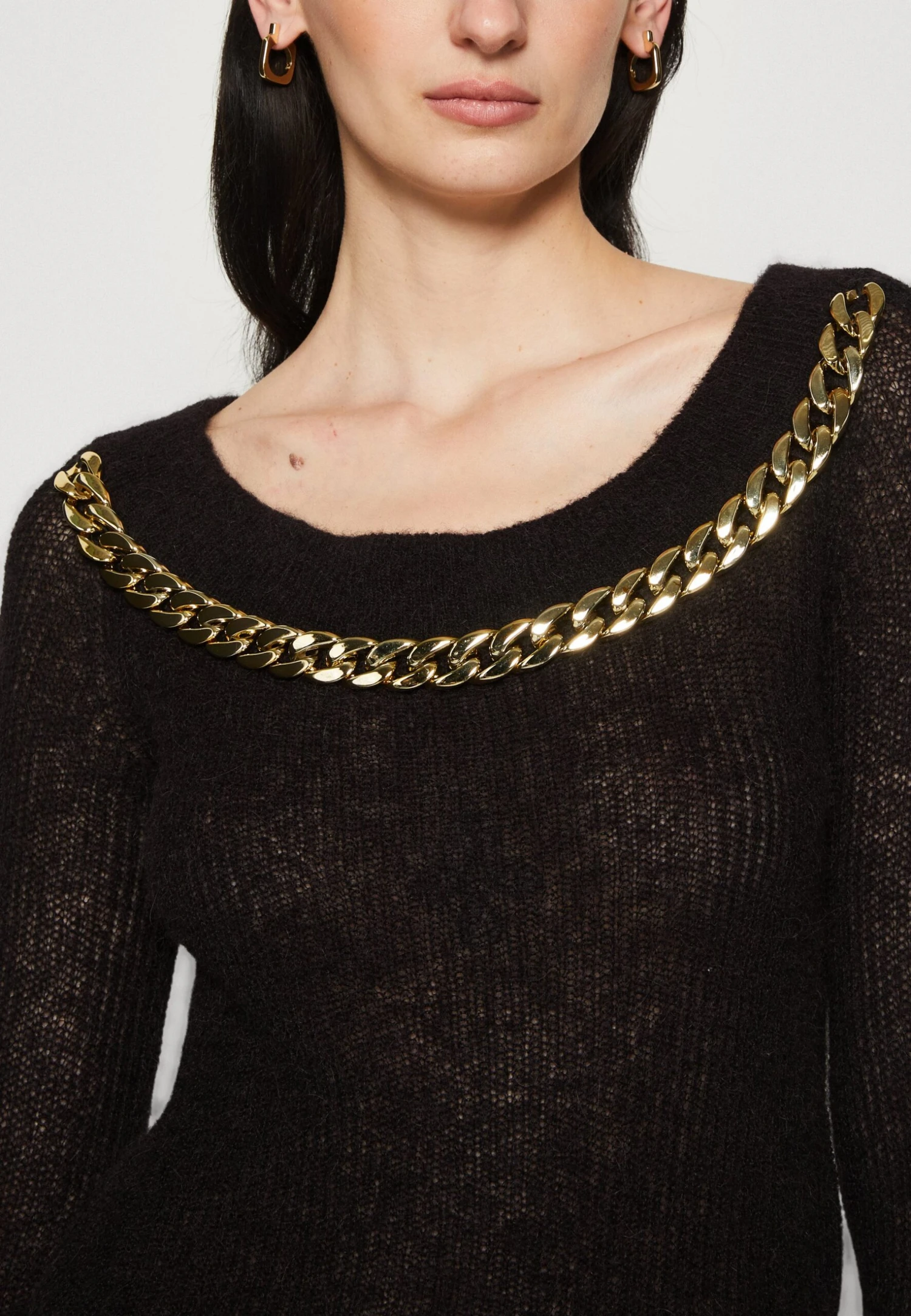 Nuvola Chain Off- Trui - Jet Black - Afbeelding 6