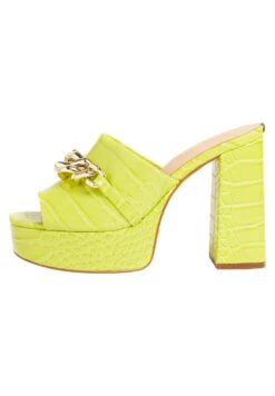 Guess Xanthe Kroko-Print - Muiltjes Met Hak - Grün