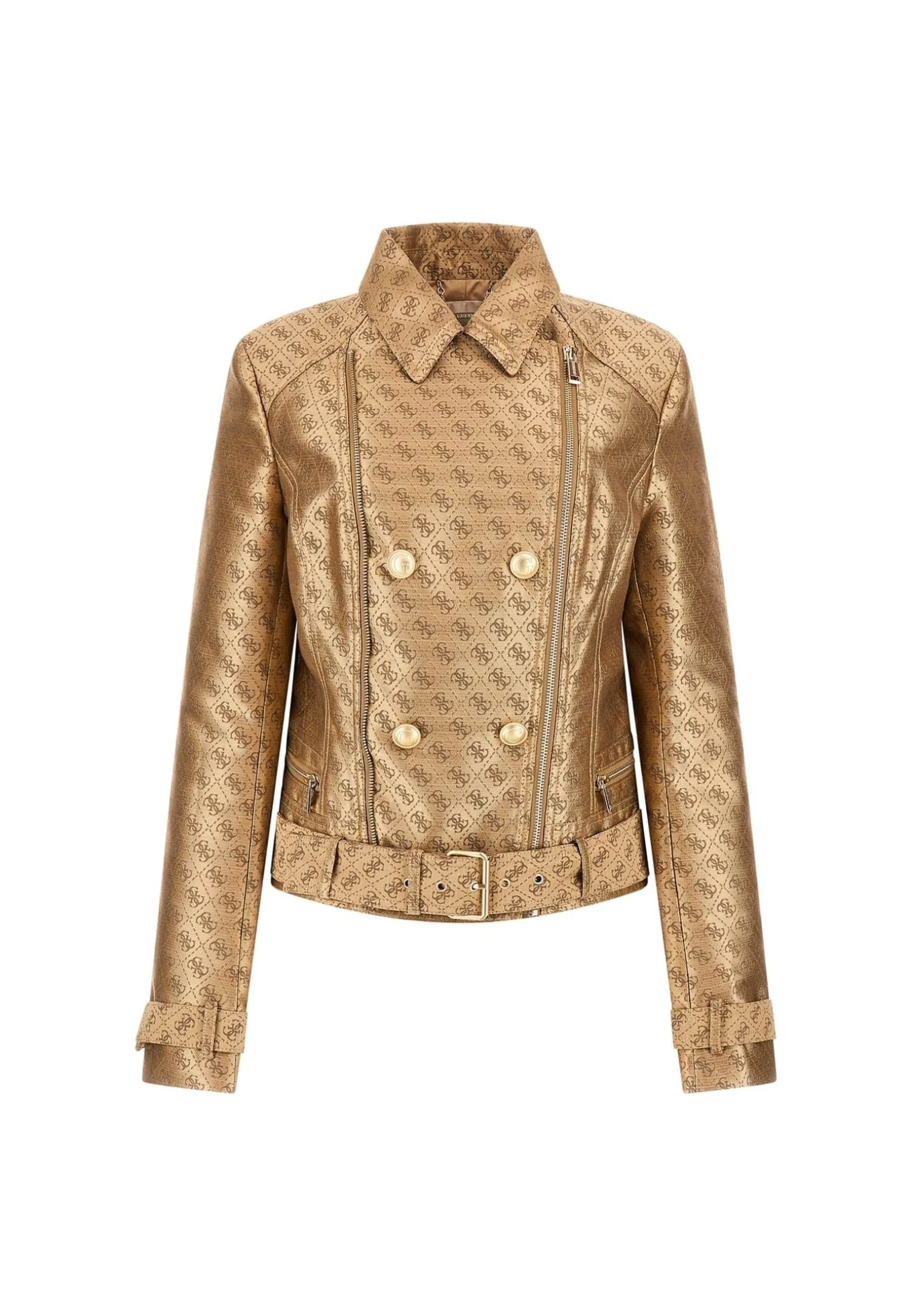 Guess Biker 4G-Logo - Jas - Light Brown - Afbeelding 4