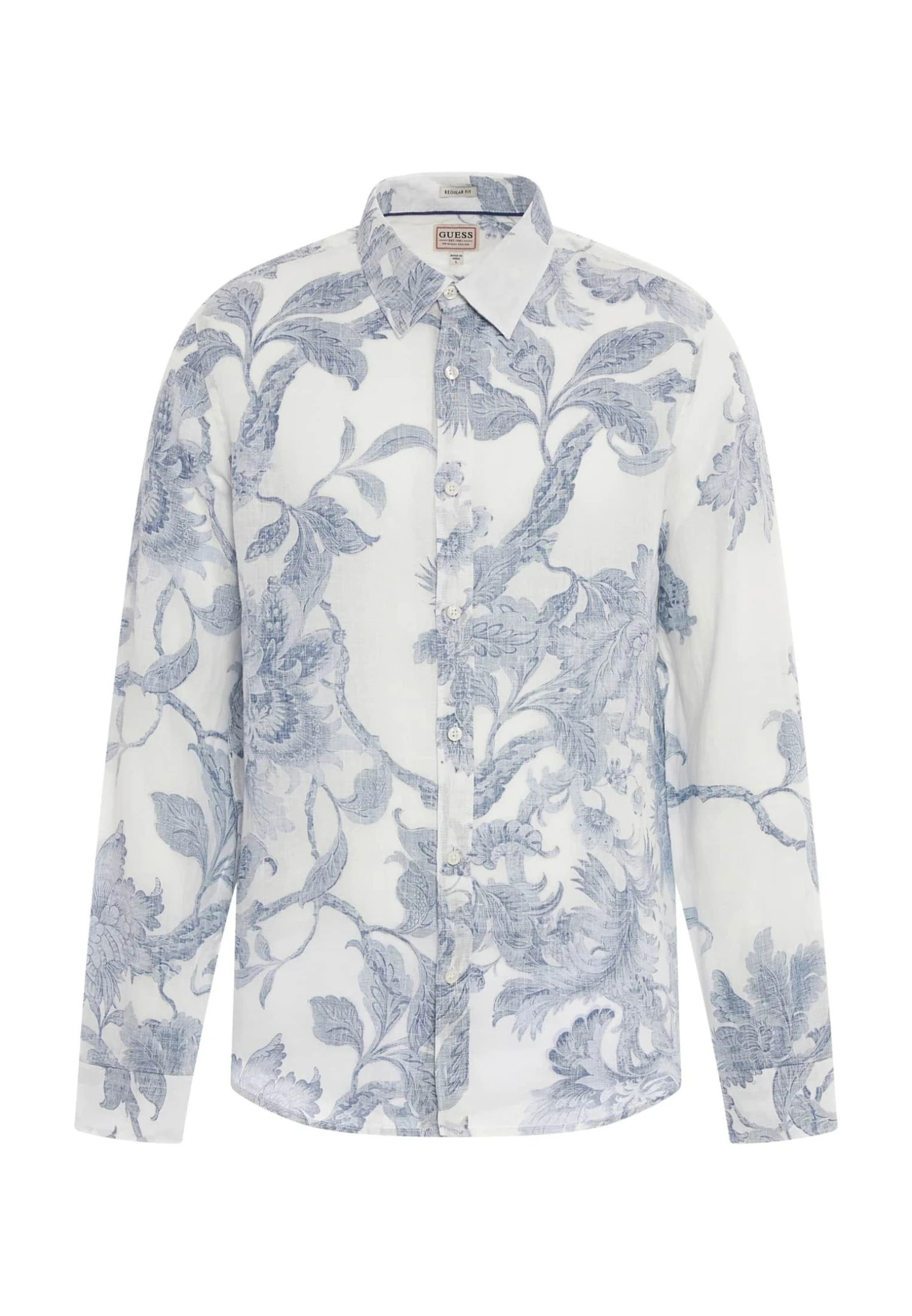 Guess Blumenprint - Overhemd - Mehrfarbig Weiß - Afbeelding 4