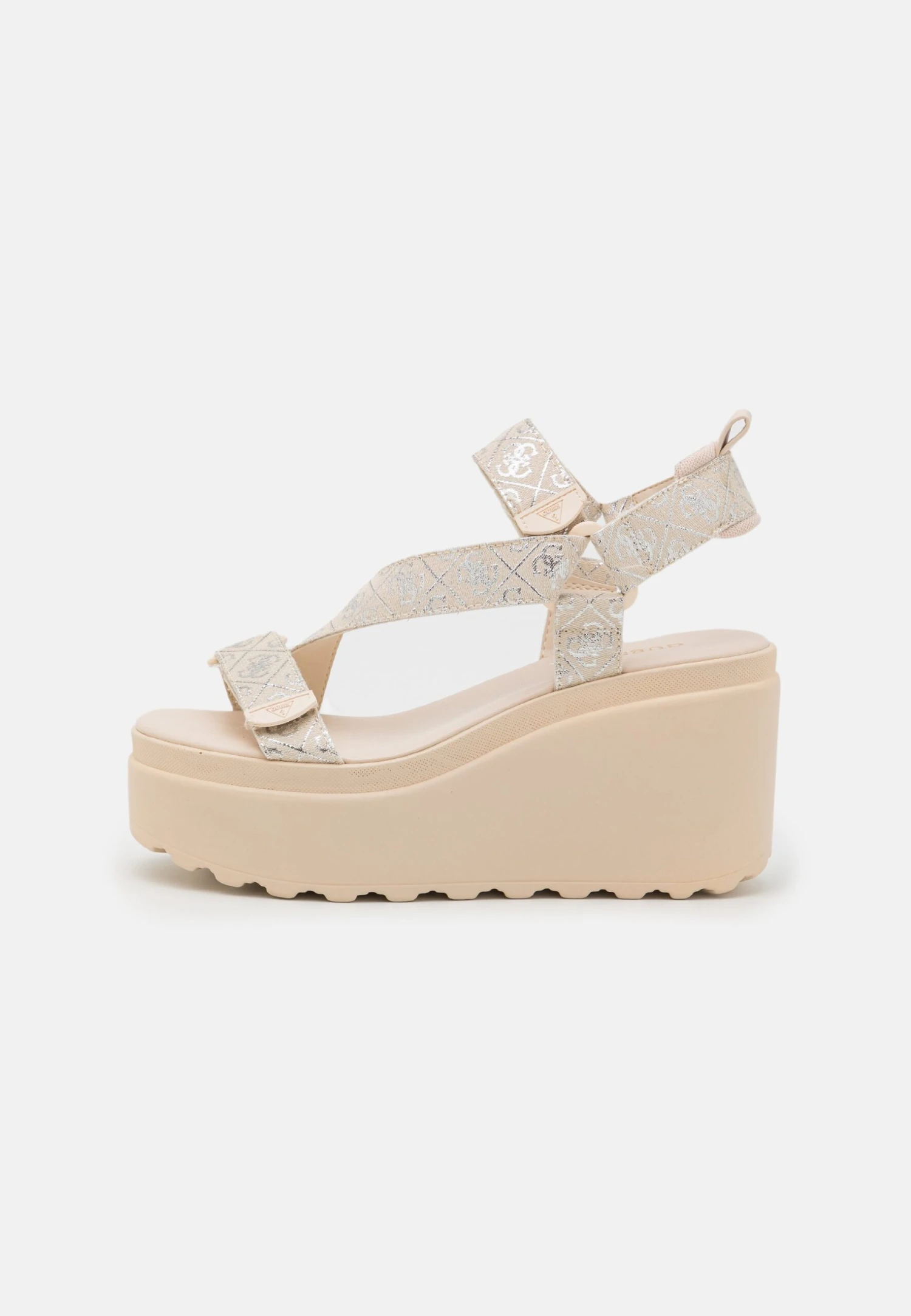 Guess Ocilia - Sandalen Met Plateauzool - Beige/Silver - Afbeelding 3