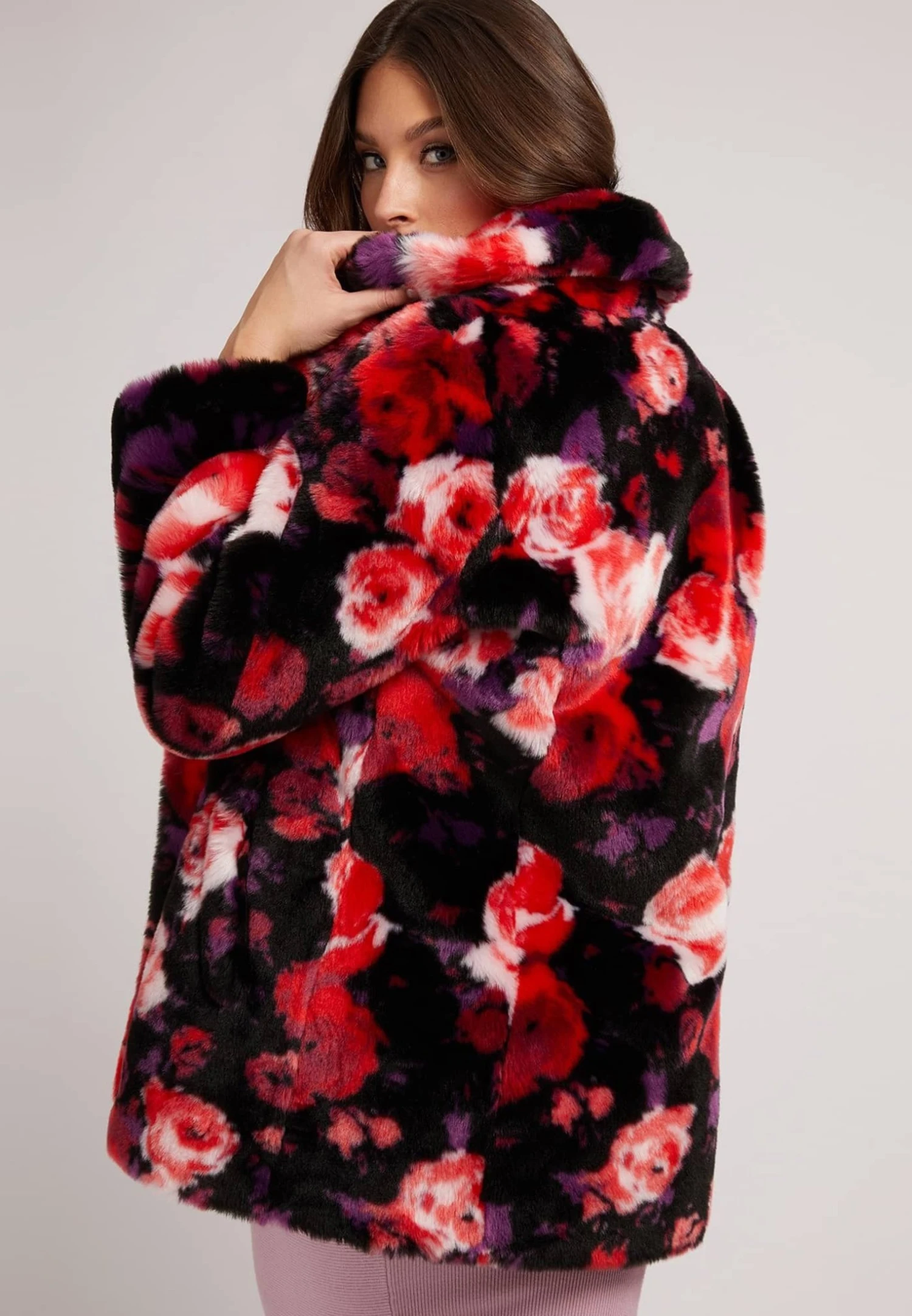 Guess Jacquard - Winterjas - Blumenmuster - Afbeelding 3